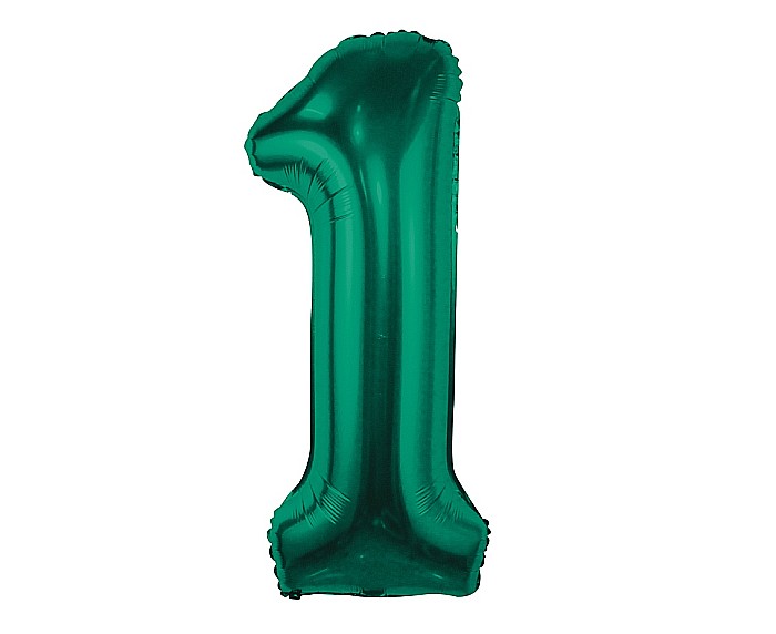 GOD BALON FOLIE ALUMINIU Number 1, bottle green, 85cm CH-B8B1 [1]