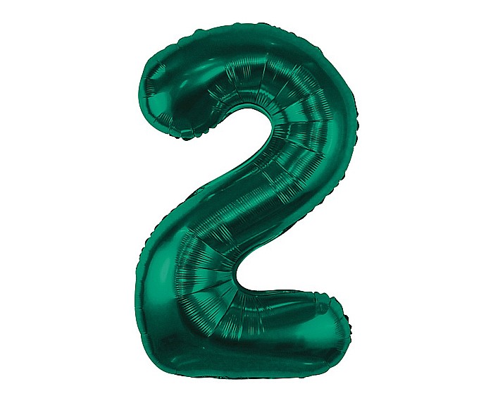 GOD BALON FOLIE ALUMINIU Number 2, bottle green, 85cm CH-B8B2 [1]