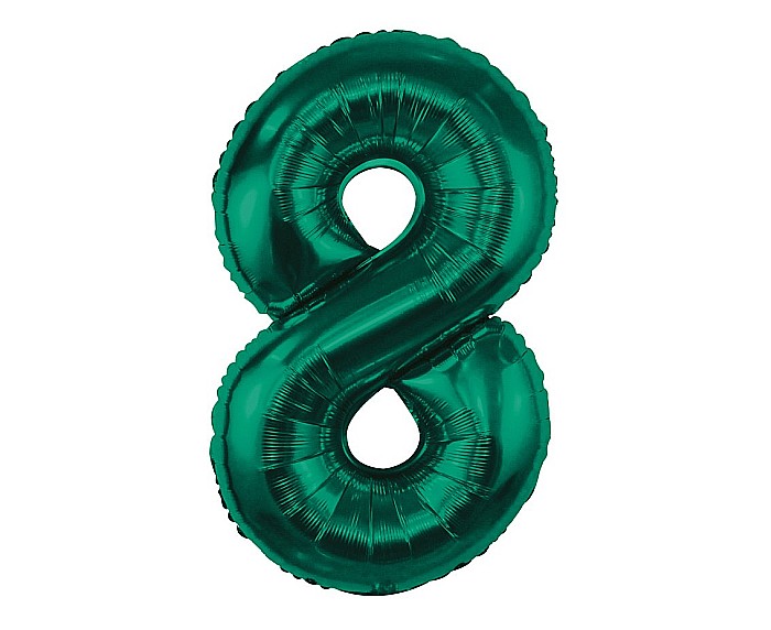 GOD BALON FOLIE ALUMINIU Number 8, bottle green, 85cm CH-B8B8 [1]