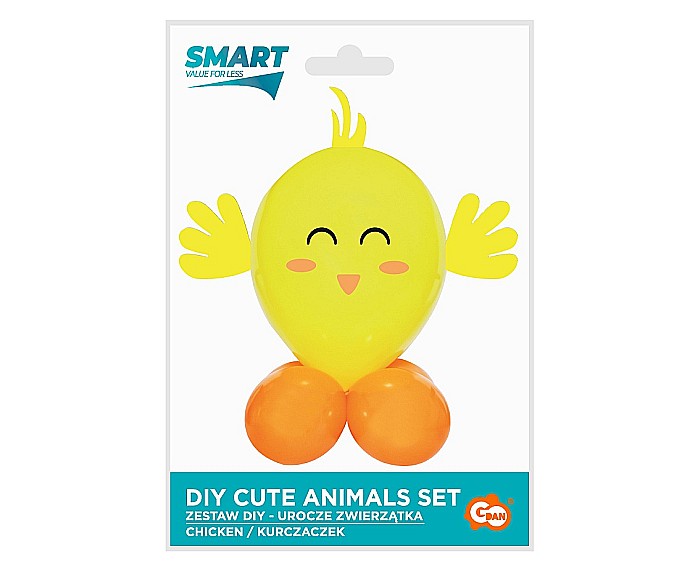GOD SET BALON SMART Cute Animals - Chicken, 13-30cm, 7pcs GZ-UZKU [3]