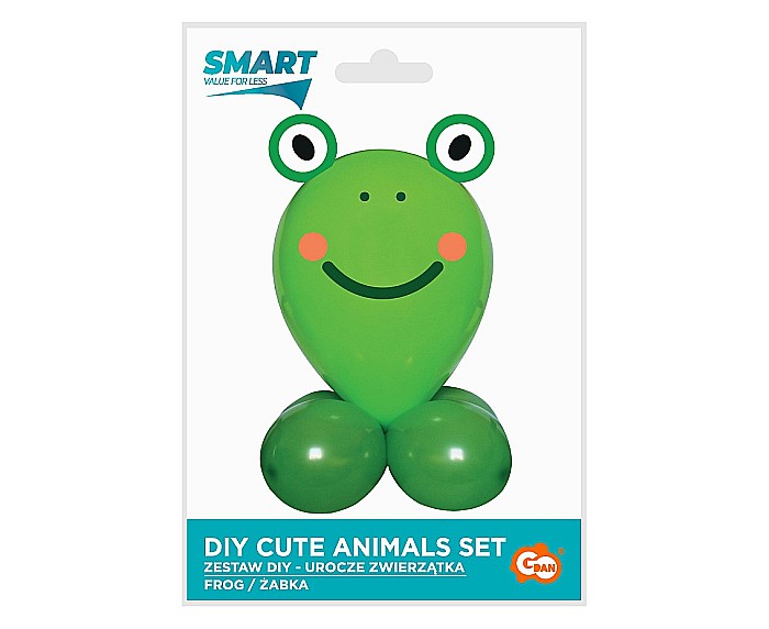 GOD SET BALON SMART Cute Animals - Frog, 13-30cm, 7pcs GZ-UZZA [3]