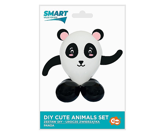 GOD SET BALON SMART Cute Animals - Panda, 13-30cm, 7pcs GZ-UZPA [3]