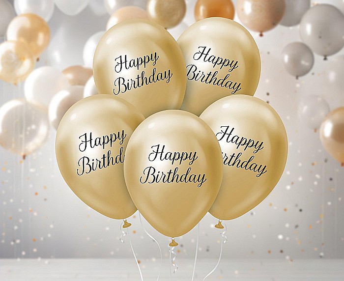 GOD BALOANE Happy Birthday, platinum l. gold, 5/SET GZ-ZHB5 [3]