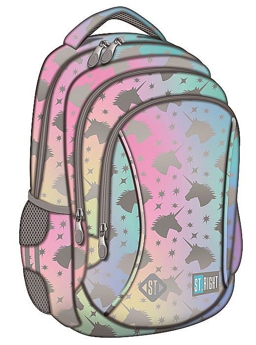MA RUCSAC SCOLAR ST.RIGHT 3 COMPARTIMENTE OMBRE UNICORN BP-26 645112 [1]