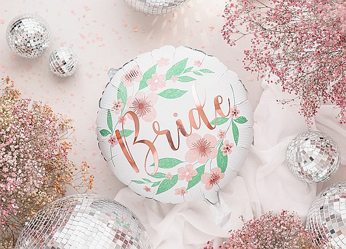 PD BALON FOLIE ALUMINIU Flower Bride, 45cm, white FB140 [2]