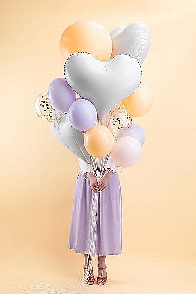 PD BALON FOLIE ALUMINIU Heart, 75x64.5cm, white FB141-008 [3]