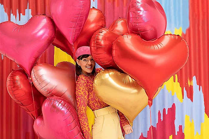 PD BALON FOLIE ALUMINIU Heart, 75x64.5cm, red FB141S-007 [3]