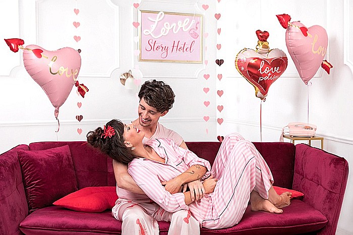 PD BALON FOLIE ALUMINIU Heart with arrow, 66x48cm, mix FB172 [1]