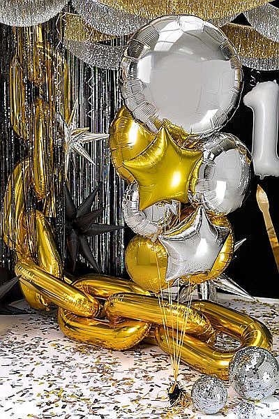 PD BALON FOLIE DE ALUMINIU  45 cm, gold FB176-019 [1]