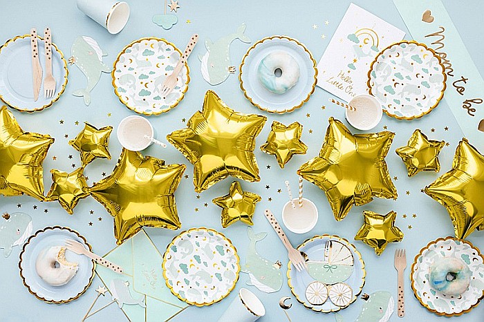 PD FARFURII CARTON Whales, mix, 18cm 6/set TPP78 [2]