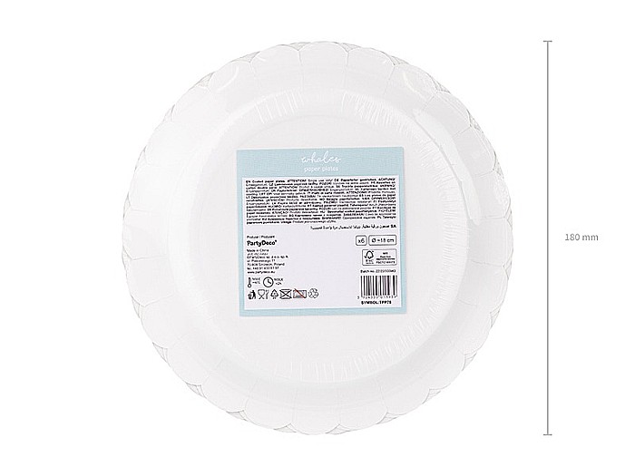 PD FARFURII CARTON Whales, mix, 18cm 6/set TPP78 [5]