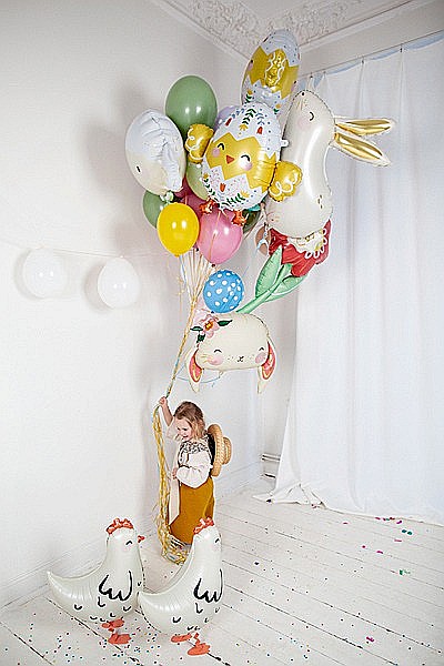 PD BALON FOLIE ALUMINIU Hen, 48x60cm, mix FB187 [5]