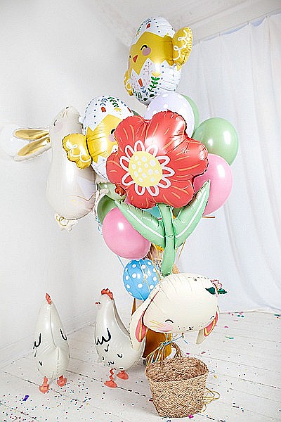 PD BALON FOLIE ALUMINIU Hen, 48x60cm, mix FB187 [6]