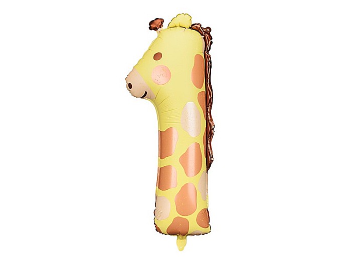 PD BALON FOLIE ALUMINIU Number 1 - Giraffe, 42x90cm, mix FB163-1 [2]