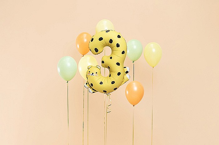 PD BALON FOLIE ALUMINIU Number 3 - Cheetah, 68x98cm, mix FB163-3 [1]