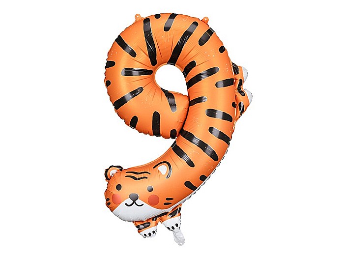 PD BALON FOLIE ALUMINIU Number 9 - Tiger, 64x87cm, mix FB163-9 [2]
