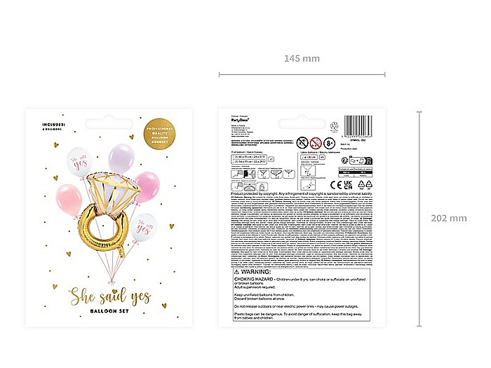 PD BALOANE Balloon set Ring, mix, 6/SET ZB2 [5]