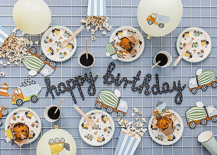 PD BANNER Happy Birthday Construction vehicles, 2m, mix GRL104 [4]