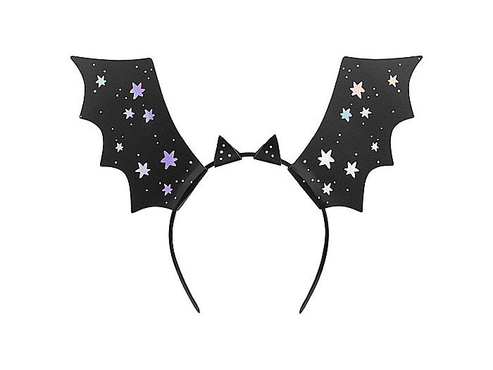 PD CORDELUTA, Headbands Bats, 23x30cm, black with holographic print, 4/set OP29 [7]