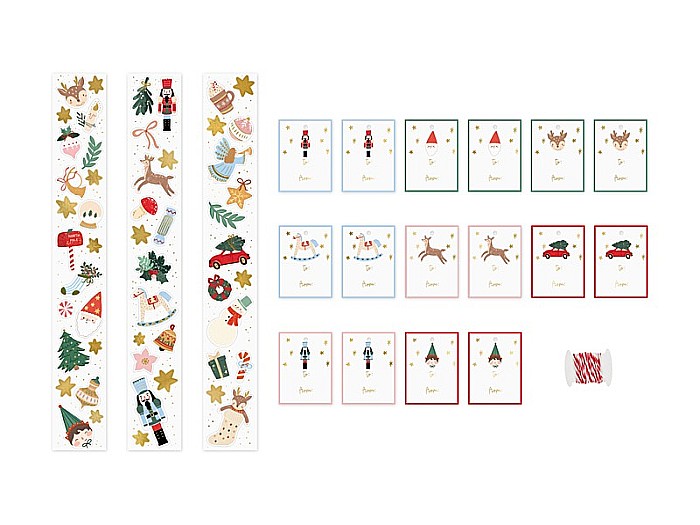 PD SET CRACIUN 52 BUC MINI STICKERS+16 ETICHETE CADOU NR1 [2]