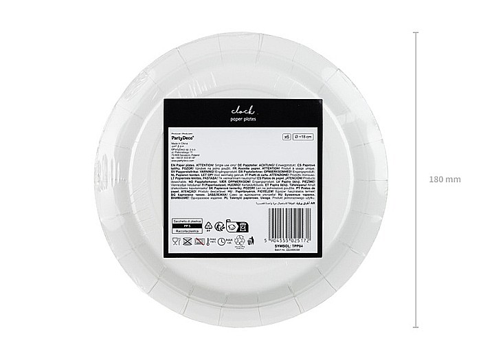 PD FARFURII CARTON  CEAS N/G 18cm 6/SET TPP84 [8]