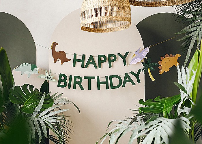 PD BANNER Happy Birthday Dino, 3m, mix GRL106 [4]