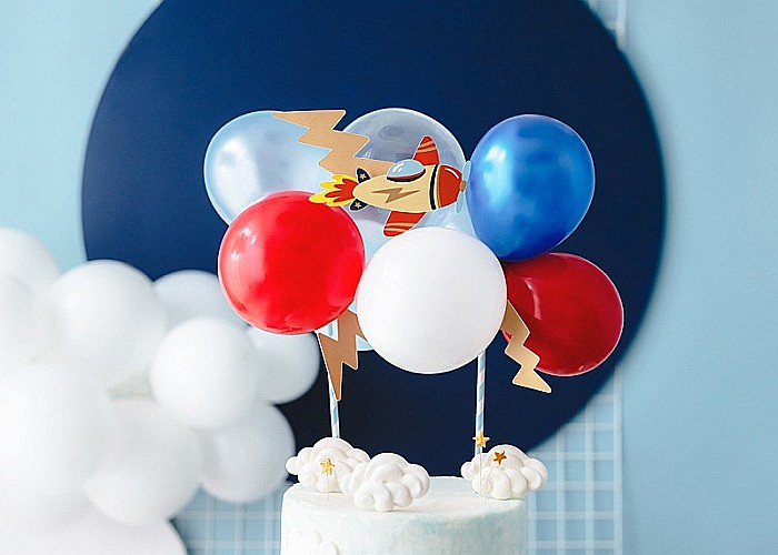 PD DECORATIUNI PENTRU TORT Balloon cake topper Plane, mix, 29cm KBT1 [2]