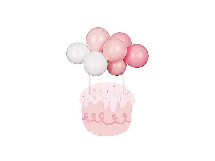 PD DECORATIUNI PENTRU TORT Balloon cake topper, pink, 29cm KBT3-081 [2]