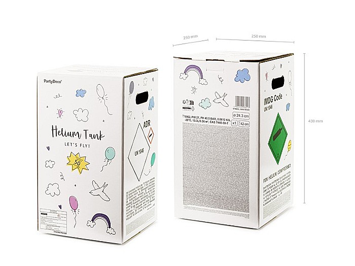 PD BUTELIE CU HELIU PENTRU 50 BALOANE CULOARE ROZ  BZH2-50-081 [3]