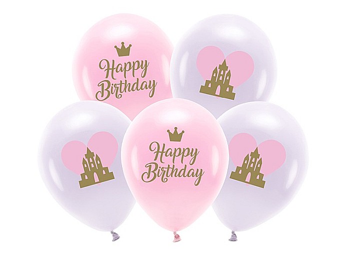 PD BALOANE Eco Balloons 33cm, Happy Birthday, mix, 5/set ECO33P-205-000-5 [1]