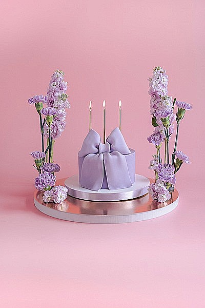 PD LUMANARI TORT Plain birthday candles, rose gold, 14cm 12/set SCD-4-019R [2]