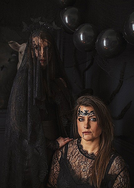 PD DECORATIUNE PARTY PENTRU FATA CRISTAL BLACK 14*8.5CM NDT4-010 [2]