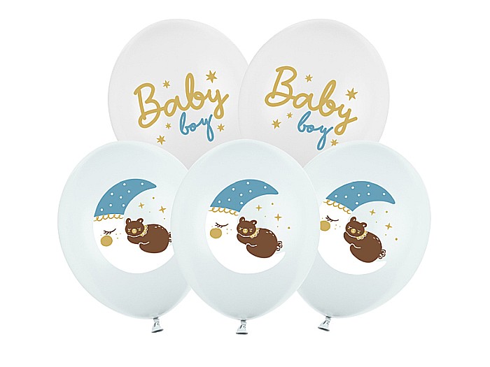 PD BALOANE Balloons 30cm, Baby boy, mix 6/set SB14P-338-000-6 [1]