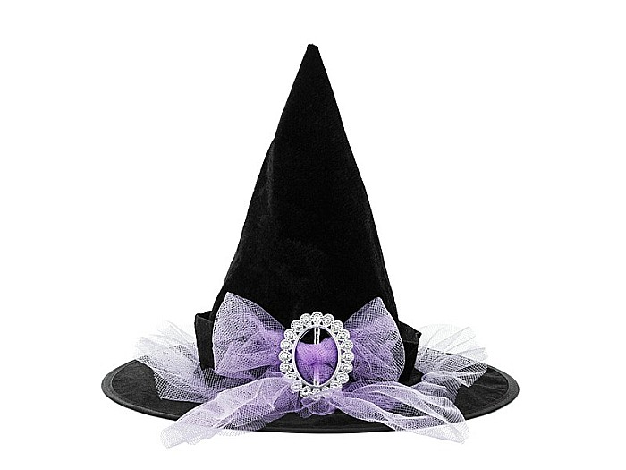 PD PALARIE VRAJITOARE CU FUNDITA Witch Hat, 29cm, black CWH3 [1]