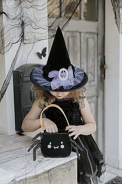 PD PALARIE VRAJITOARE CU FUNDITA Witch Hat, 29cm, black CWH3 [2]