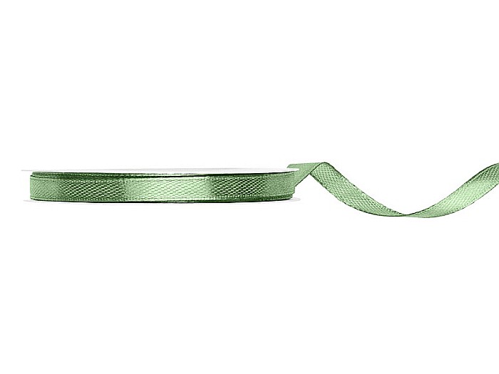 PD BANDA SATIN, Satin Ribbon, sage, 6mm/25m TS6-109 [1]