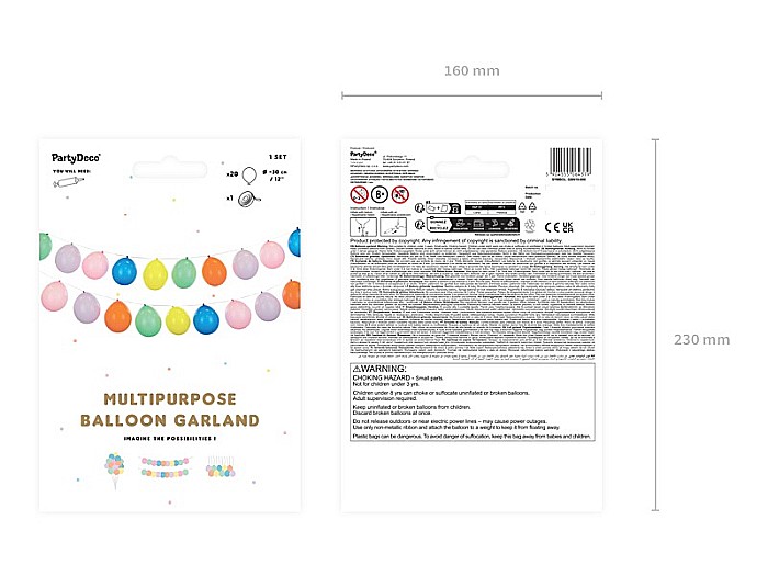 PD GHIRLANDA DIN BALOANE 3 in 1, mix, 25m 20/SET GBN19-000 [3]