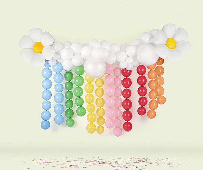 PD GHIRLANDA DIN BALOANE Pastel Popy Red, 28cm 20/set LB11P-007J-20 [2]