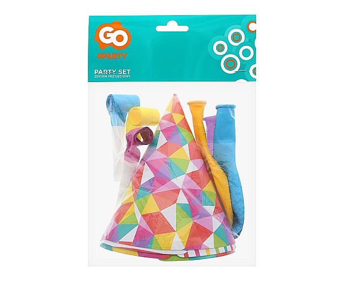 GOD SET PARTY MIC CU 3 BALOANE, 3 TROMPETE SI 3 COIFURI  PZ-BALM [2]