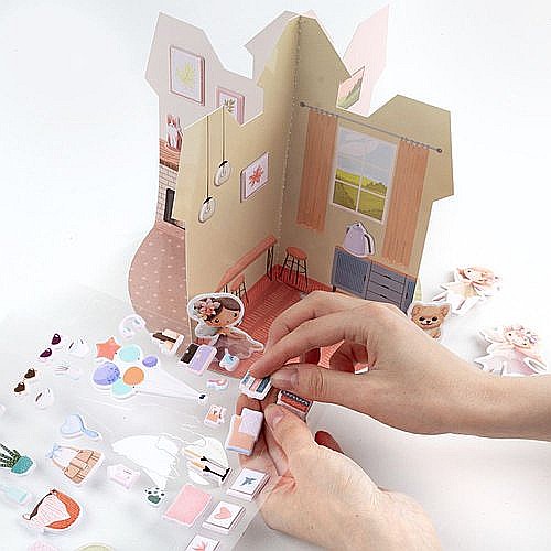 DE SET CREATIV CASUTA 3D PENTRU PAPUSI KIDEA KDOKKA [4]