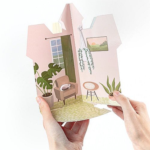 DE SET CREATIV CASUTA 3D PENTRU PAPUSI KIDEA KDOKKA [7]