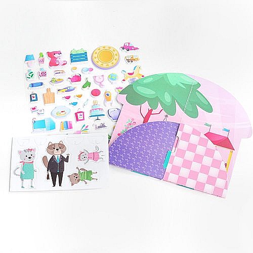 DE SET CREATIV CASUTA 3D PENTRU PISICI KIDEA KDODKKA [2]