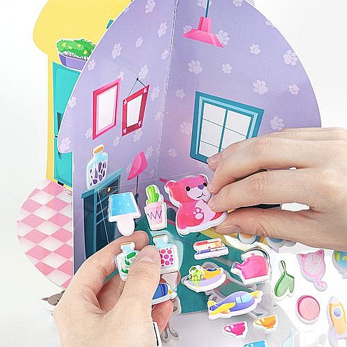 DE SET CREATIV CASUTA 3D PENTRU PISICI KIDEA KDODKKA [5]