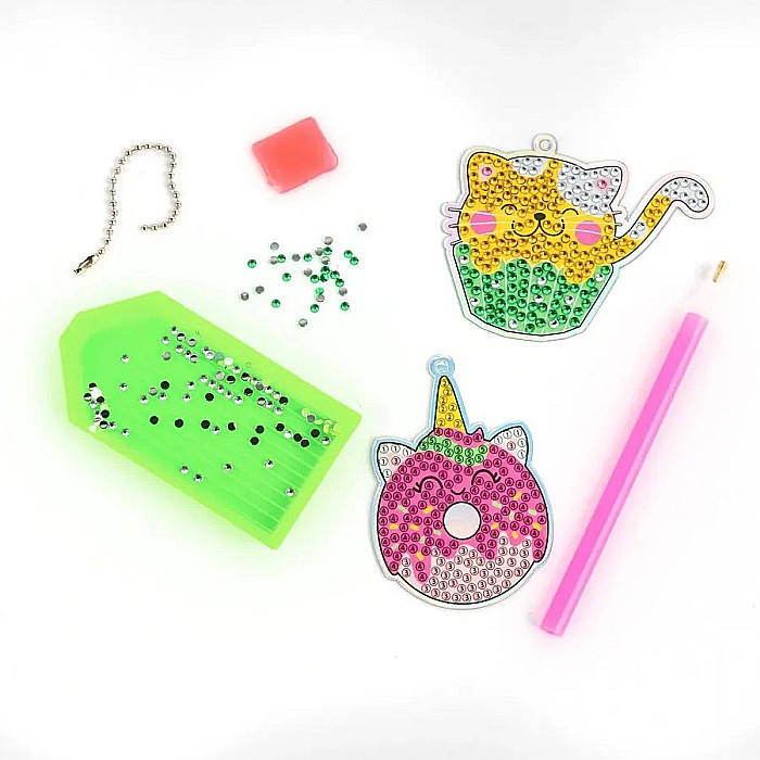 DE KIT CREATIV PANDANTIVE CU DIAMANTE IN 5 CULORI DULCIURI KIDEA DZRSKA [2]