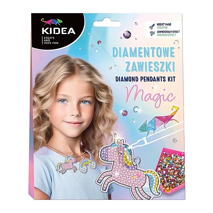 DE KIT CREATIV PANDANTIVE CU DIAMANTE IN 5 CULORI MAGIC KIDEA DZRMKA [1]