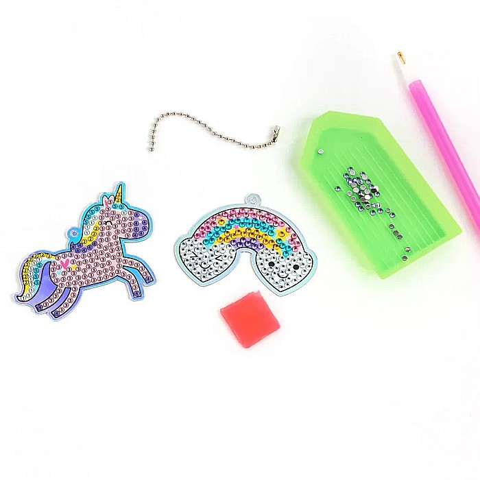 DE KIT CREATIV PANDANTIVE CU DIAMANTE IN 5 CULORI MAGIC KIDEA DZRMKA [3]