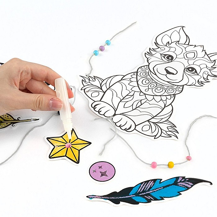 DE SET CREATIV DREAM CATCHER MYSTIC GLOW IN THE DARK LMSCMYKA [5]