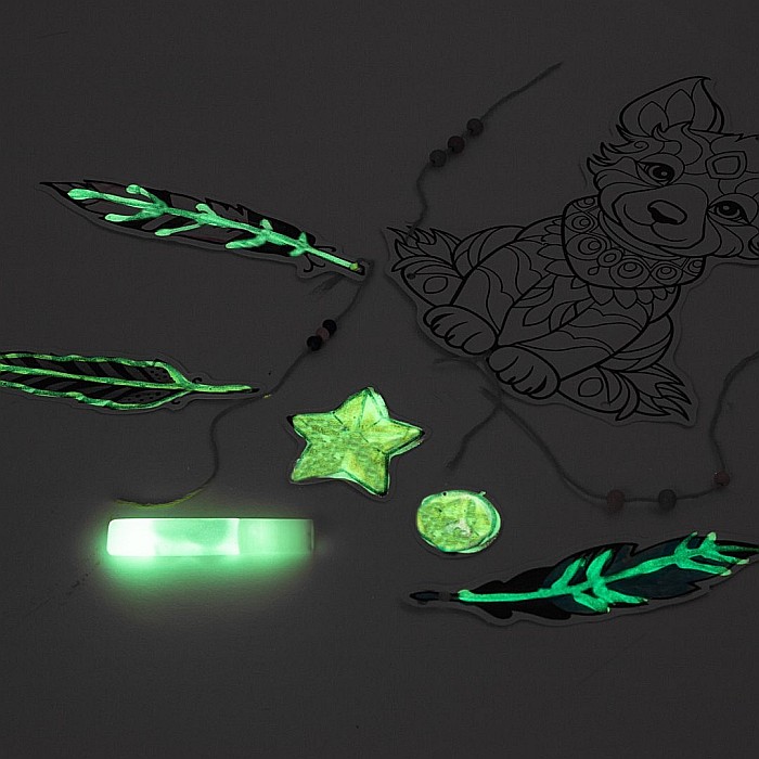 DE SET CREATIV DREAM CATCHER MYSTIC GLOW IN THE DARK LMSCMYKA [6]