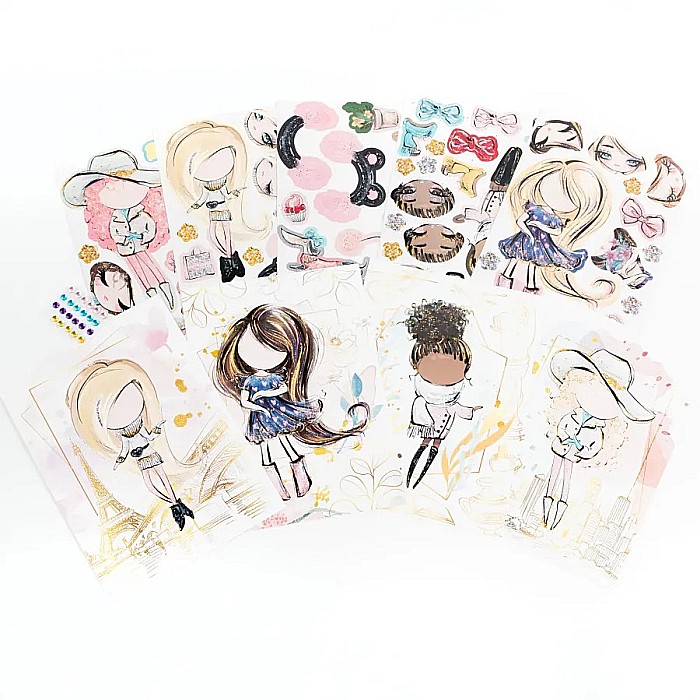 DE SET CREATIV CU STICKERE SI DIAMANTE - CREEAZA-TI PROPRIA PRINTESA KIDEA SWKKA [2]