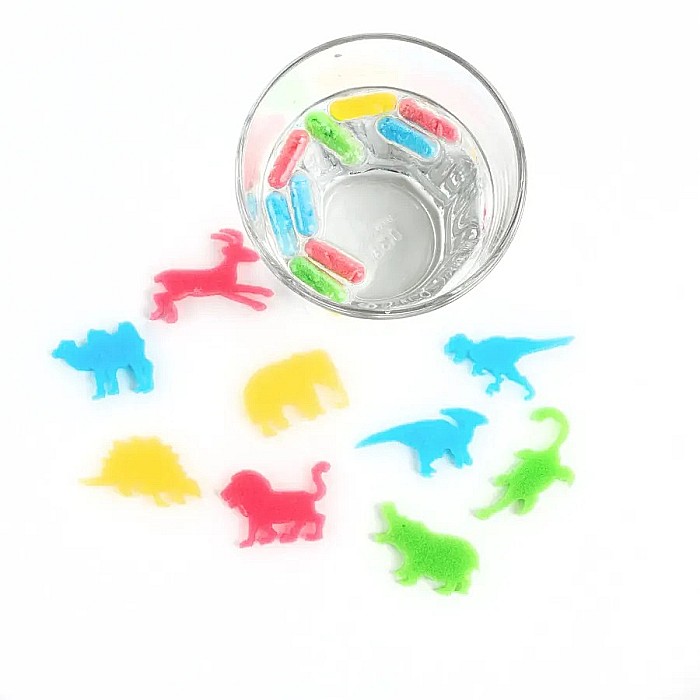 DE CAPSULE MAGICE CU ANIMALE SALBATICE CARE CRESC IN APA 12/SET KIDEA TKAZ12KA [2]